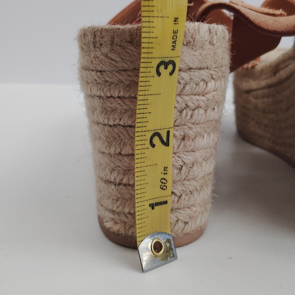 Soludos Minorca Leather Platform Wedge Espadrille Sandal - Picture 9 of 11